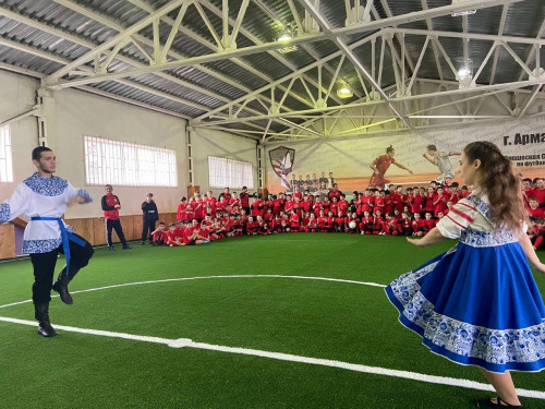 В МАУ ДО СШ по футболу состоялось торжественное открытие обновленного зала