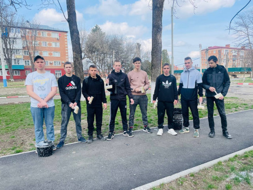 Добровольцы техникума оказали помощь городу!